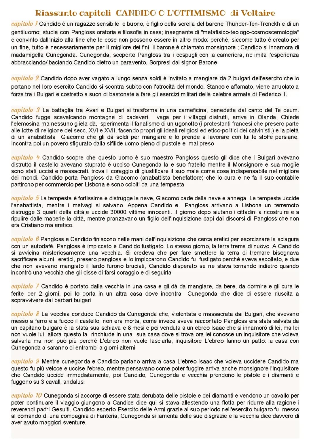 candido di Voltaire 