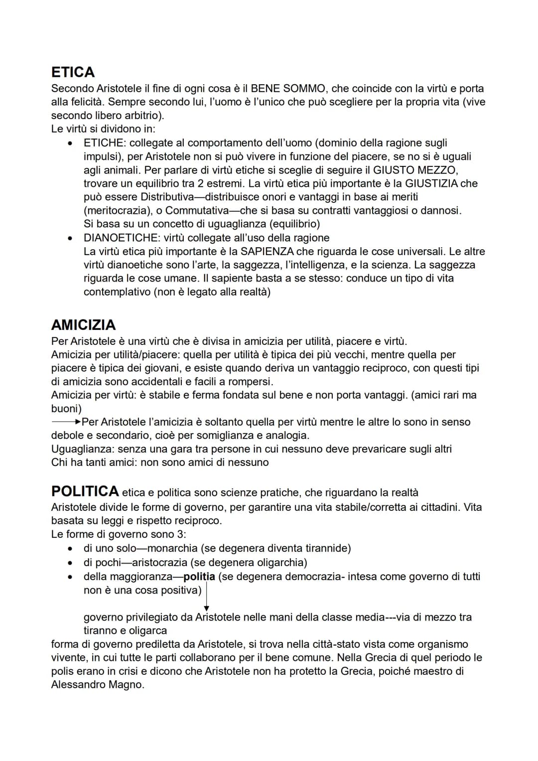 ARISTOTELE
La vita
Aristotele nacque a Stagira nel 384 a.C. e a 17 anni si recò ad Atene. Qui entrò
nell'Accademia Platonica, dove rimase fi