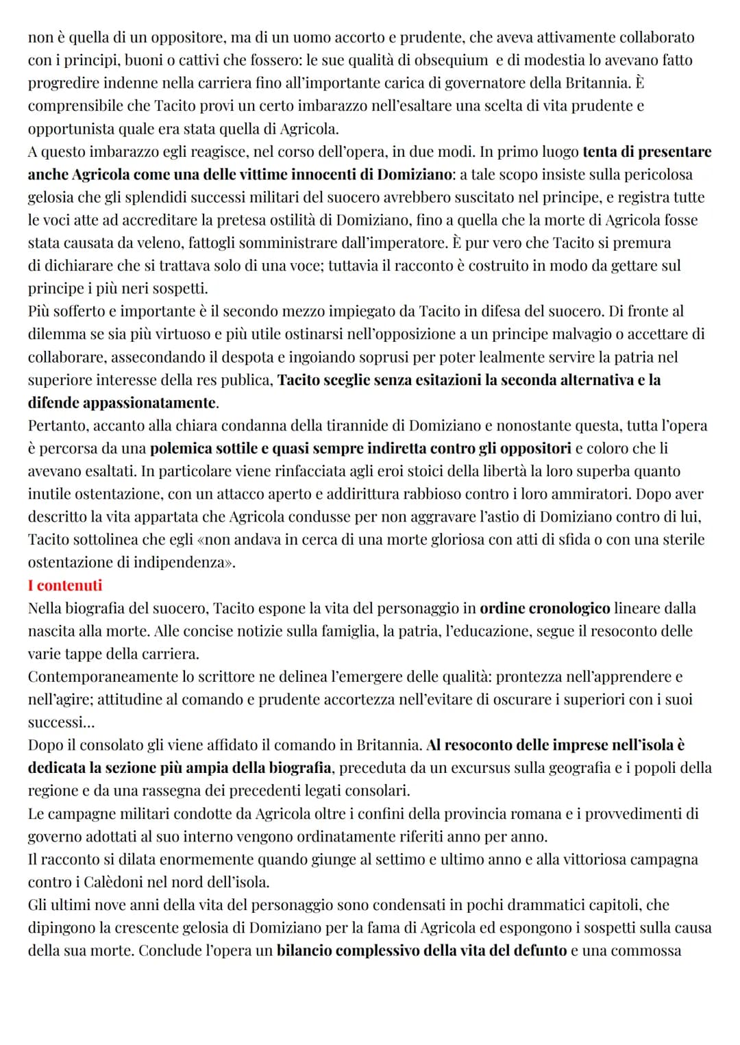 Latino
Tacito
LA VITA E LA CARRIERA POLITICA
Di Tacito non conosciamo né l'anno di nascita né la patria. La nascita si può collocare con buo