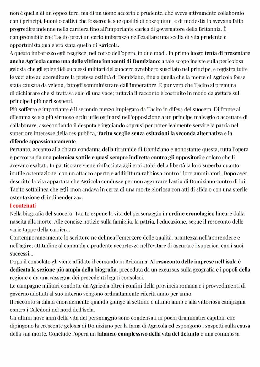 Latino
Tacito
LA VITA E LA CARRIERA POLITICA
Di Tacito non conosciamo né l'anno di nascita né la patria. La nascita si può collocare con buo