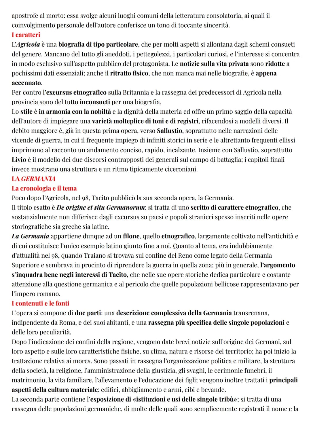 Latino
Tacito
LA VITA E LA CARRIERA POLITICA
Di Tacito non conosciamo né l'anno di nascita né la patria. La nascita si può collocare con buo