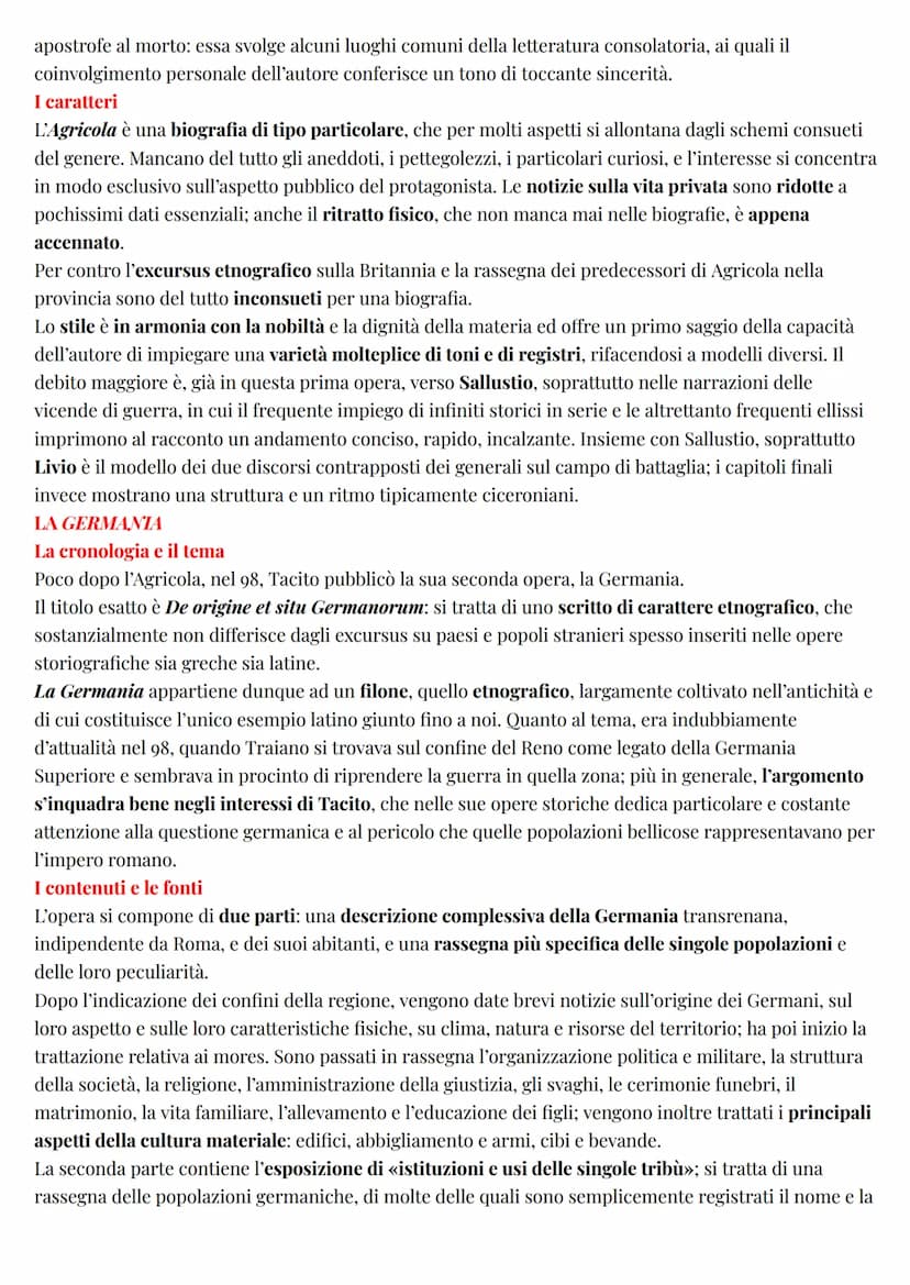 Latino
Tacito
LA VITA E LA CARRIERA POLITICA
Di Tacito non conosciamo né l'anno di nascita né la patria. La nascita si può collocare con buo