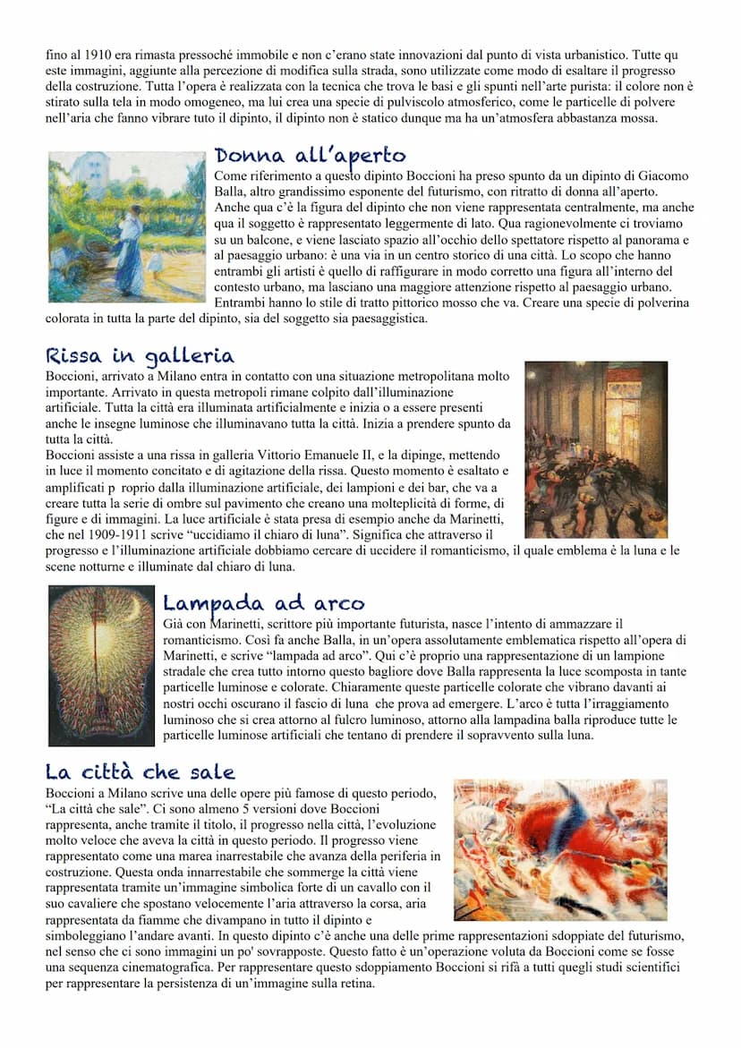 Il futurismo
Il futurismo è una delle tante avanguardie artistiche dell'arte del 900 e come tutti gli artisti che fanno parte di una delle
a