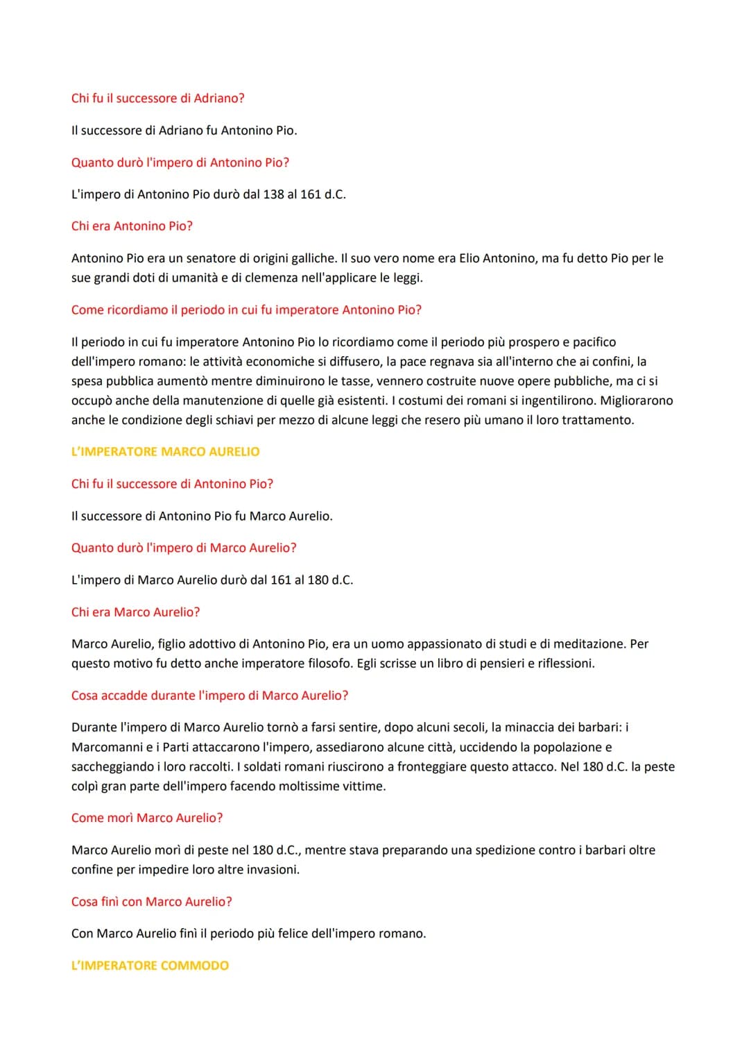 Gli "ottimi principi" del secolo d'oro
II II secolo segno l'apogeo dell'impero romano.
L'IMPERATORE NERVA
Chi fu il successore di Domiziano?