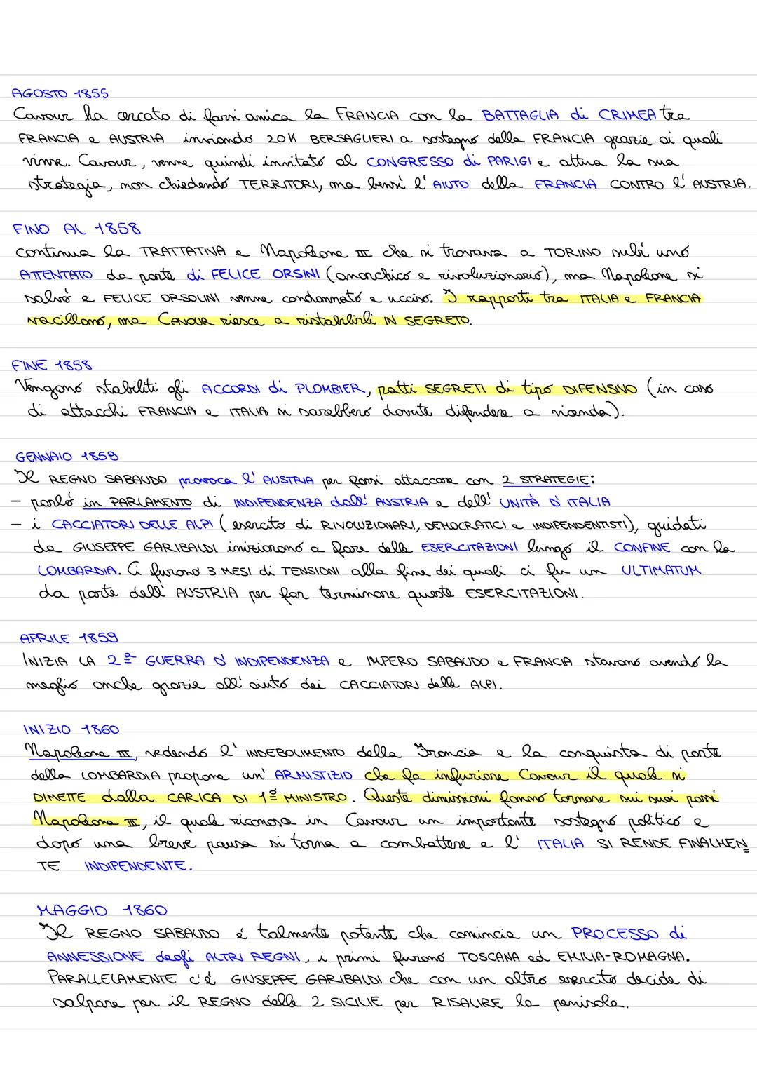 L'Unità d'Italia
CONTESTO STORICO POLITICO di metá 800
contesto AMBIVALENTE in cui si distinguono 2 ATTEGGIAMENTI CONTRASTANTI:
RESTAURAZION