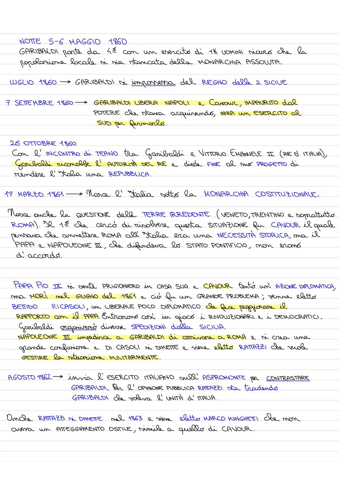 L'Unità d'Italia
CONTESTO STORICO POLITICO di metá 800
contesto AMBIVALENTE in cui si distinguono 2 ATTEGGIAMENTI CONTRASTANTI:
RESTAURAZION