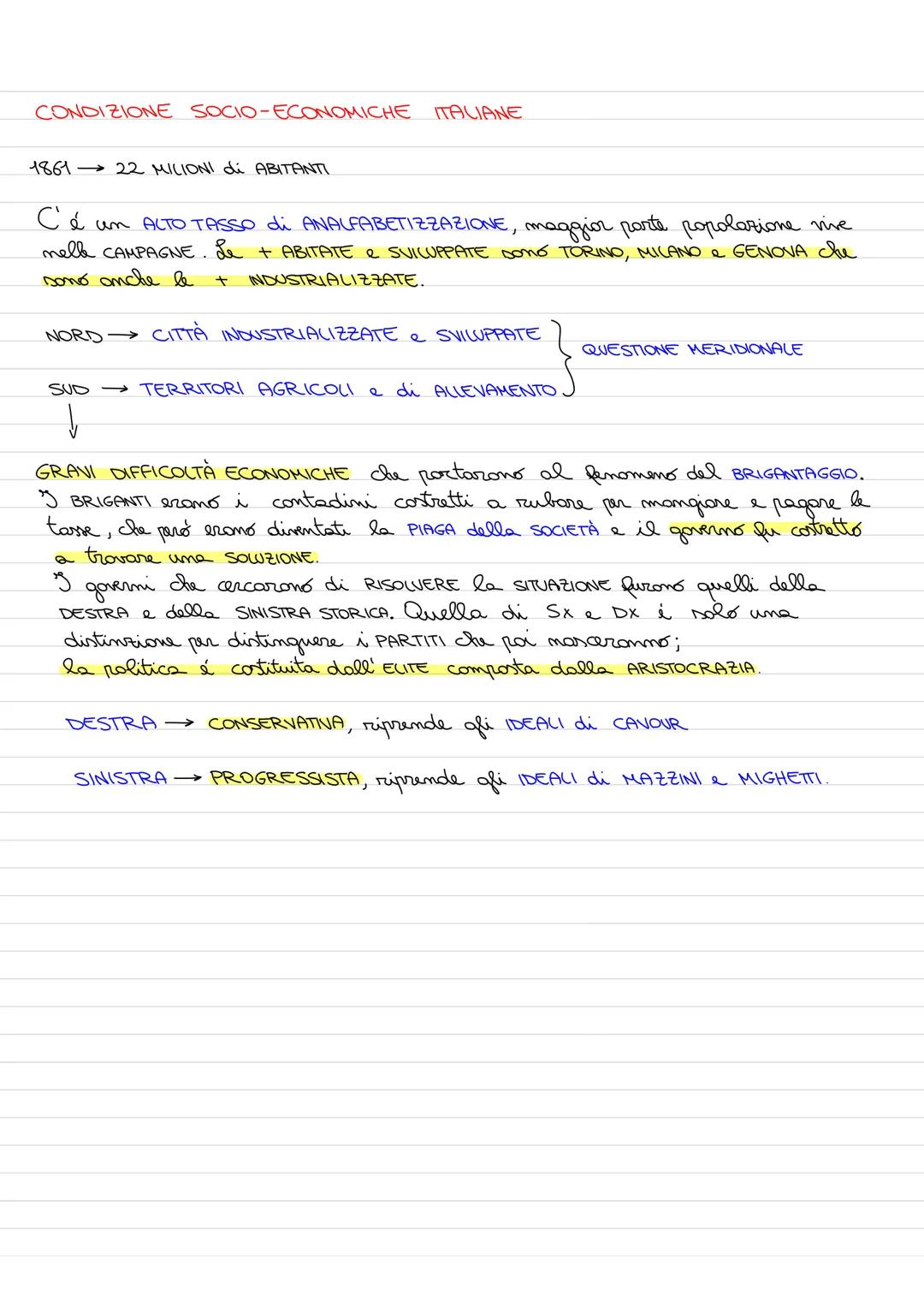 L'Unità d'Italia
CONTESTO STORICO POLITICO di metá 800
contesto AMBIVALENTE in cui si distinguono 2 ATTEGGIAMENTI CONTRASTANTI:
RESTAURAZION