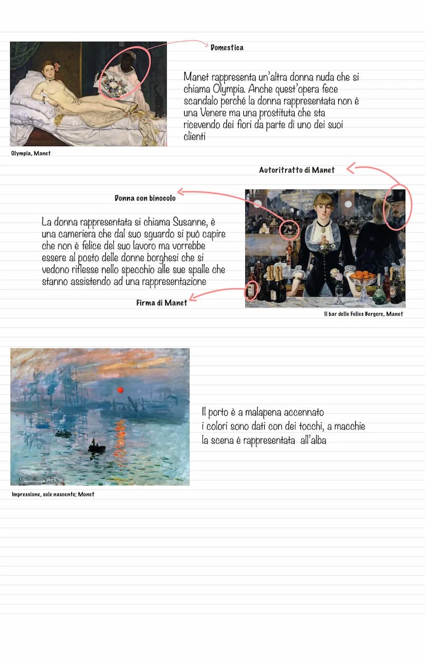 Impressionismo
L'Impressionismo nasce a Parigi alla fine del 1800 grazie all'avvento della terza Repubblica
francese e della seconda rivoluz