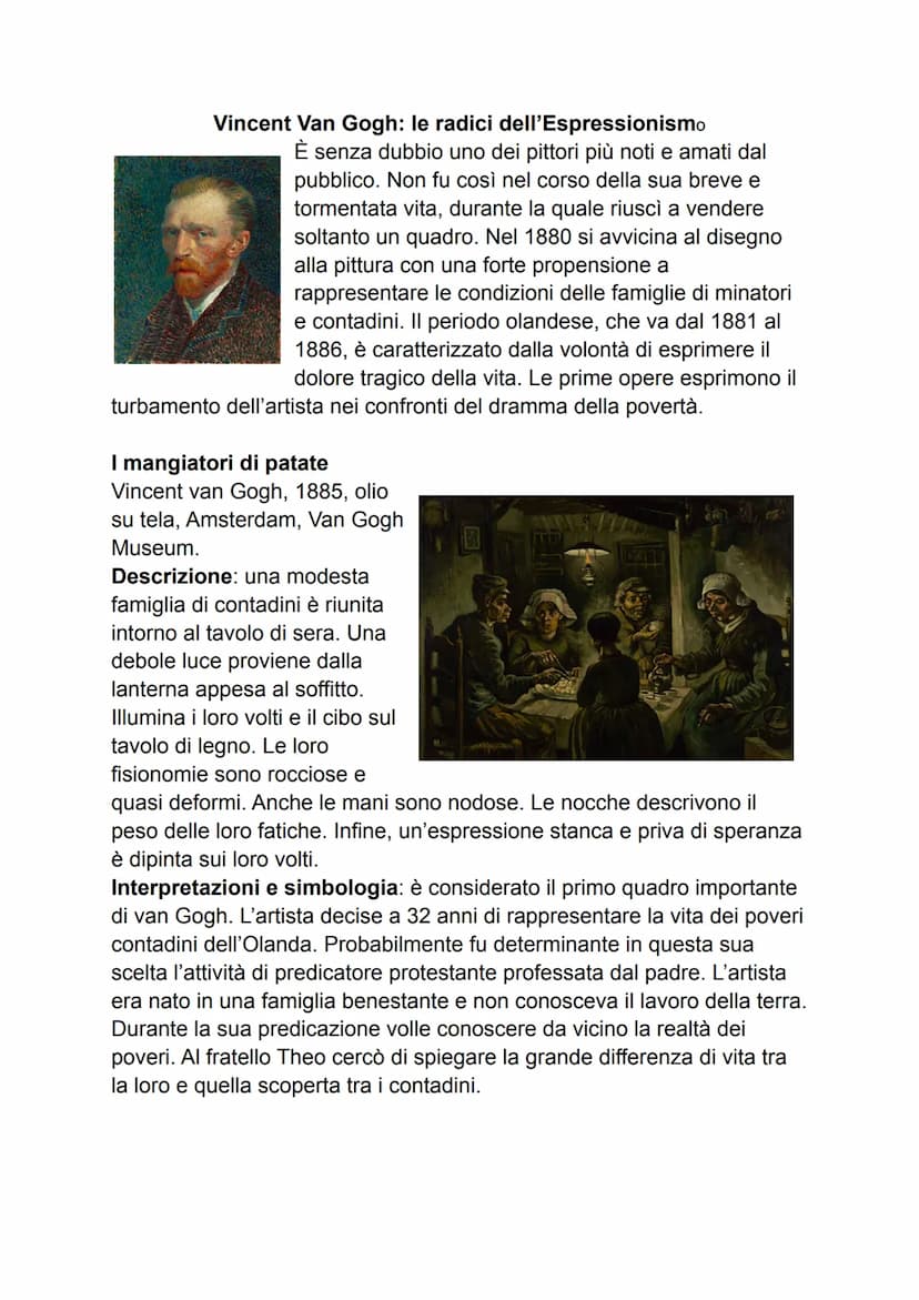 ARTE POST IMPRESSIONISMO
Origine
Il post-impressionismo si sviluppa a partire dal 1880. In particolare tra il 1884
e il 1886 Georges Seurat 