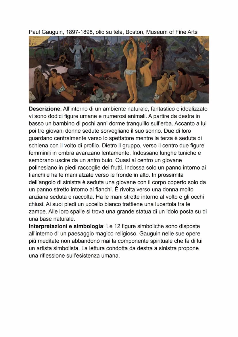 ARTE POST IMPRESSIONISMO
Origine
Il post-impressionismo si sviluppa a partire dal 1880. In particolare tra il 1884
e il 1886 Georges Seurat 