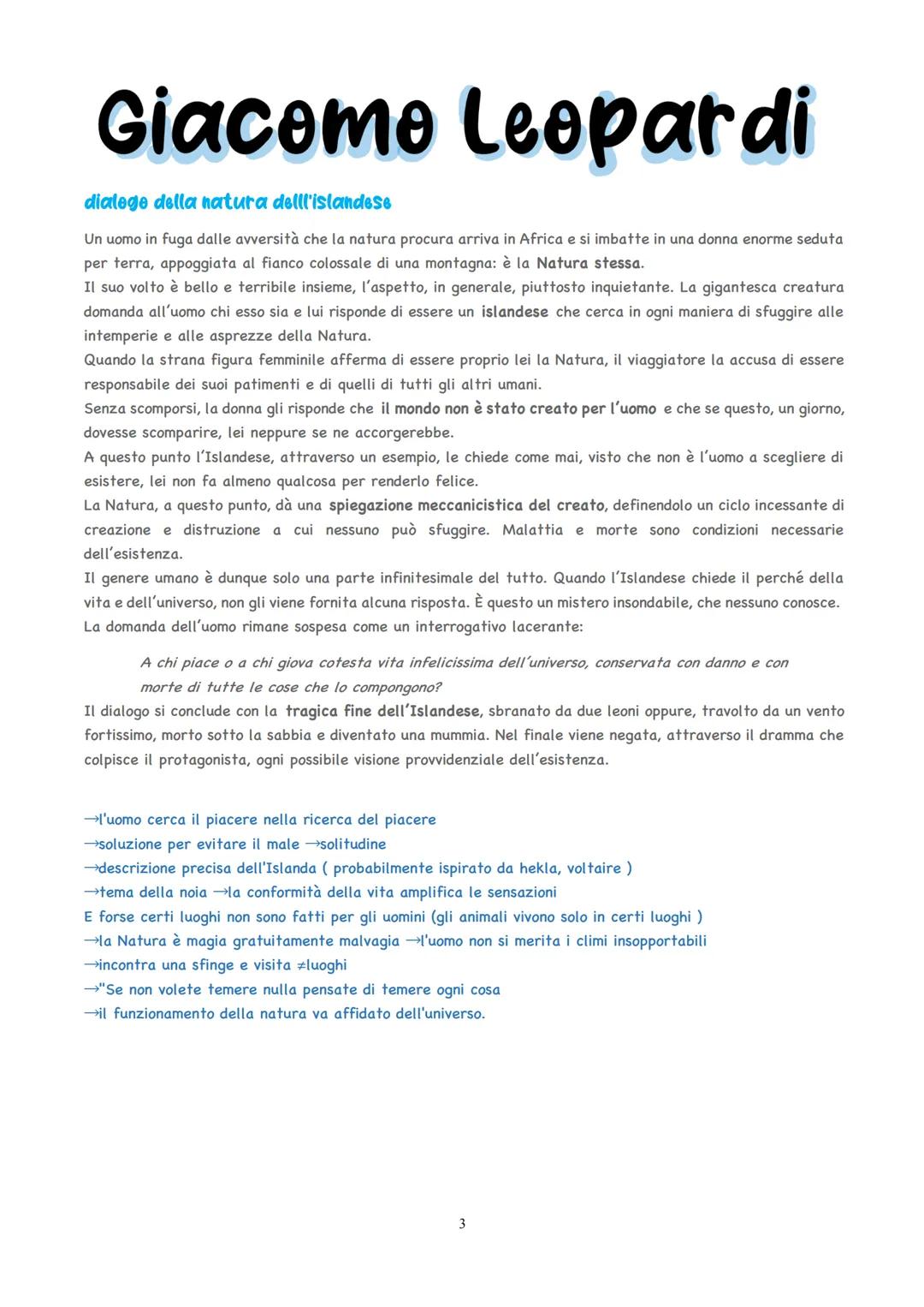 # Giacomo Leopardi

1798: Nato a Recanati

Dalla compagna marchigiana, da famiglia nobile decaduta
L. frustrazione nell'ambiente famigliare 