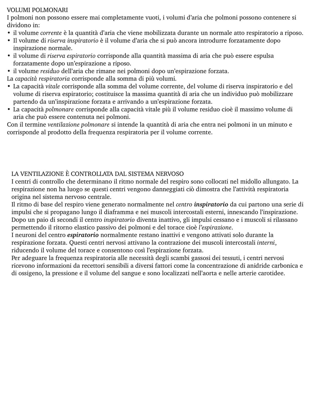 Apparato respiratorio
1. ANATOMIA
L'apparato respiratorio comprende le vie aeree superiori (naso e faringe) e le vie aeree inferiori (laring