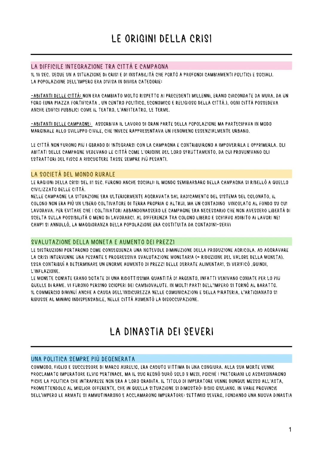 La crisi del III secolo 