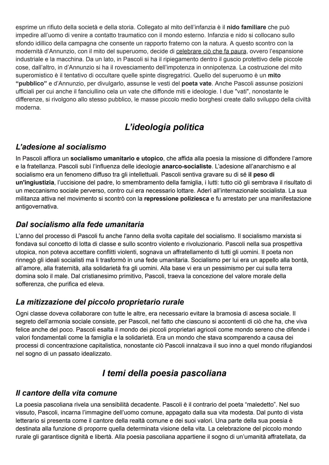 GIOVANNI PASCOLI
La giovinezza travagliata
Nacque nel 1855 a San Mauro di Romagna, da una famiglia di borghesia rurale. Era una tipica famig