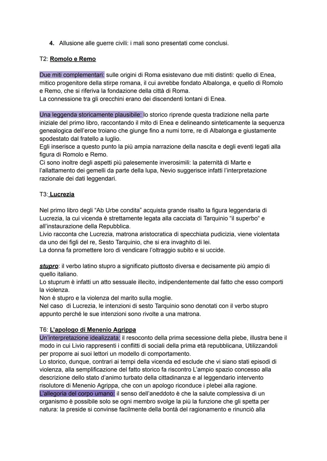 Tito Livio
VITA:
-Tito Livio nacque nel 59 a.C. a Padova ricco centro di provincia. Asinio Pollione infatti rileva
in Livio una certa "Patav