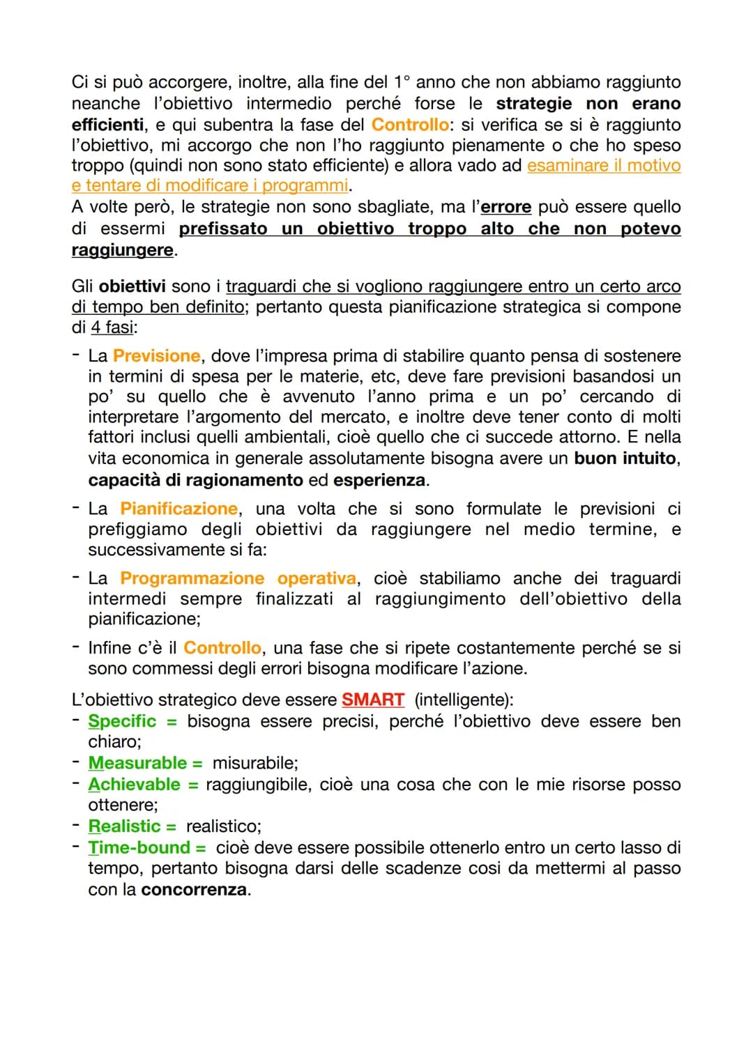 PROCESSO DECISIONALE DELL'IMPRESA
Il processo decisionale (in termini anglosassoni "dicision making") è
un'attività di conoscenza finalizzat