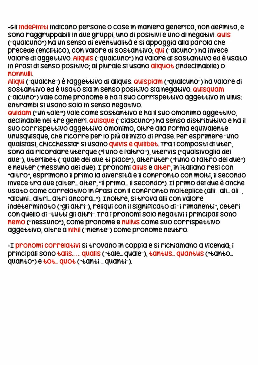 I PRONOMI LATINI
In base al significato, i pronomi latini si distinguono in personali, riflessivi,
possessivi, dimostrativi, determinativi, 