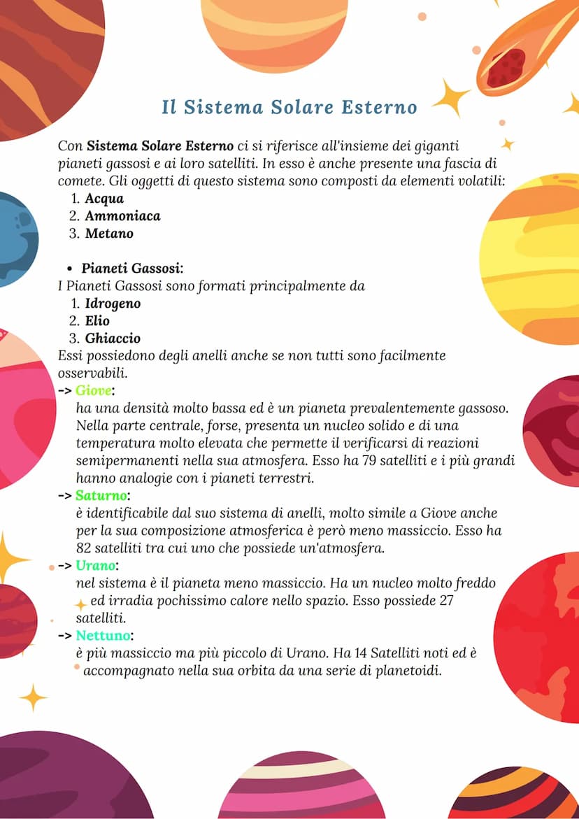Il Sistema Solare
Il Sistema Solare è un Sistema di Pianeti e di Corpi Celesti che si
mantengono in orbita grazie alla forza gravitazionale 
