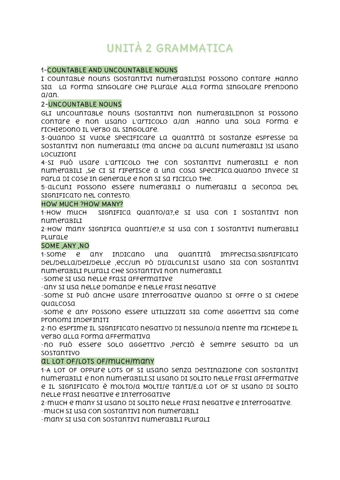 countable and uncountable nous