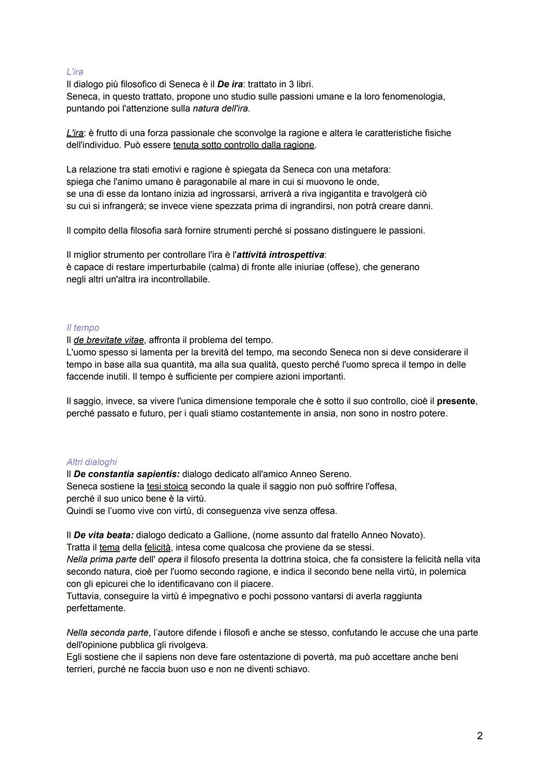 SENECA
Seneca nasce a Cordova, in Spagna nel 4 a.C. da una famiglia ricca. Vive sotto gli ultimi 3 imperatori
della dinastia Giulio Claudia.