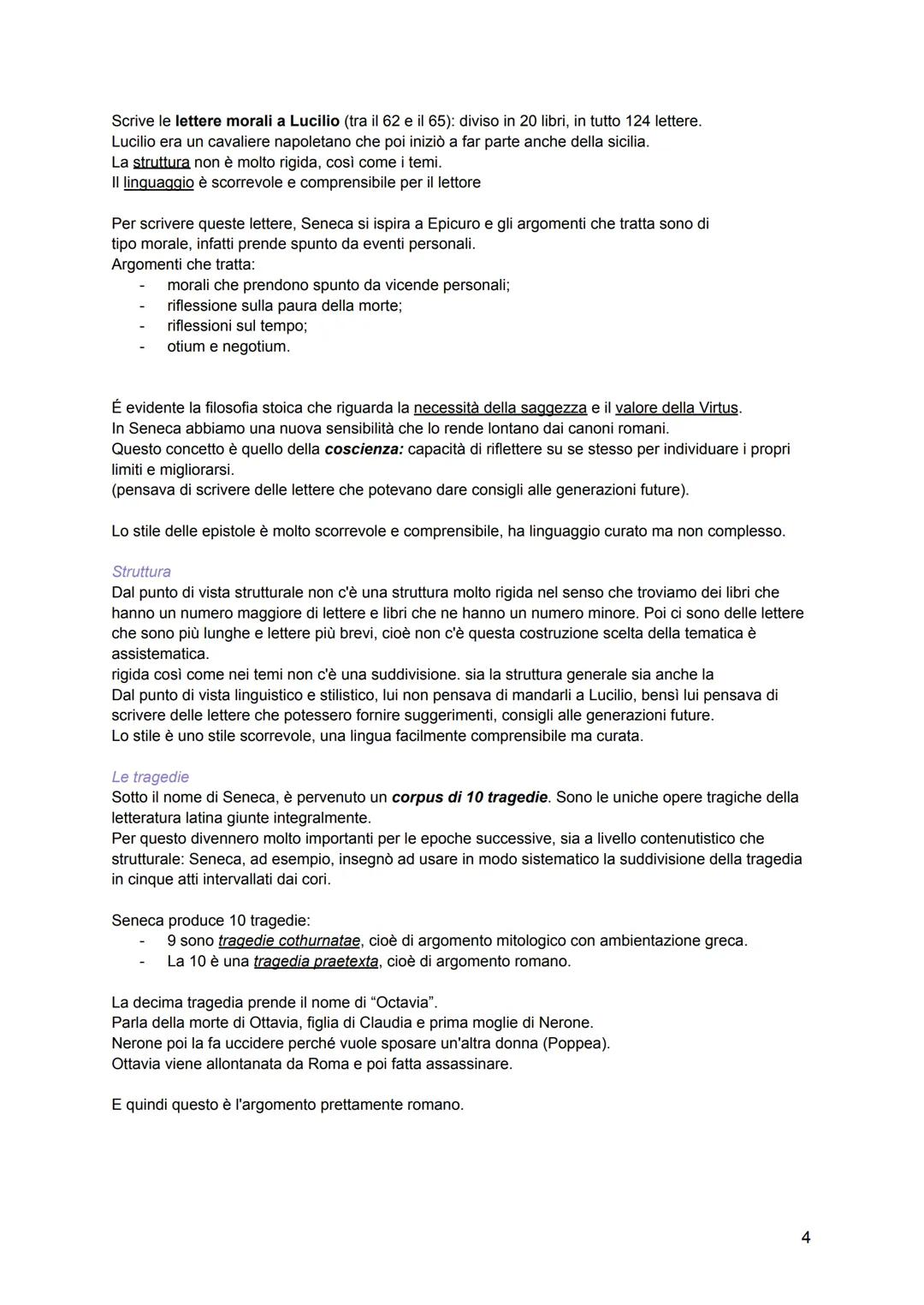 SENECA
Seneca nasce a Cordova, in Spagna nel 4 a.C. da una famiglia ricca. Vive sotto gli ultimi 3 imperatori
della dinastia Giulio Claudia.