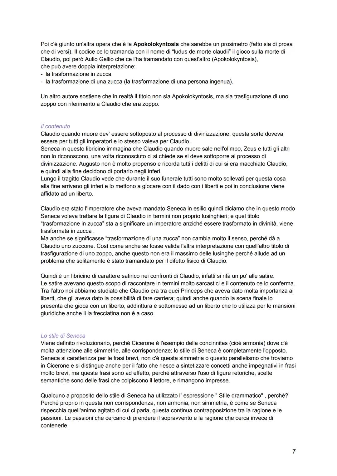 SENECA
Seneca nasce a Cordova, in Spagna nel 4 a.C. da una famiglia ricca. Vive sotto gli ultimi 3 imperatori
della dinastia Giulio Claudia.