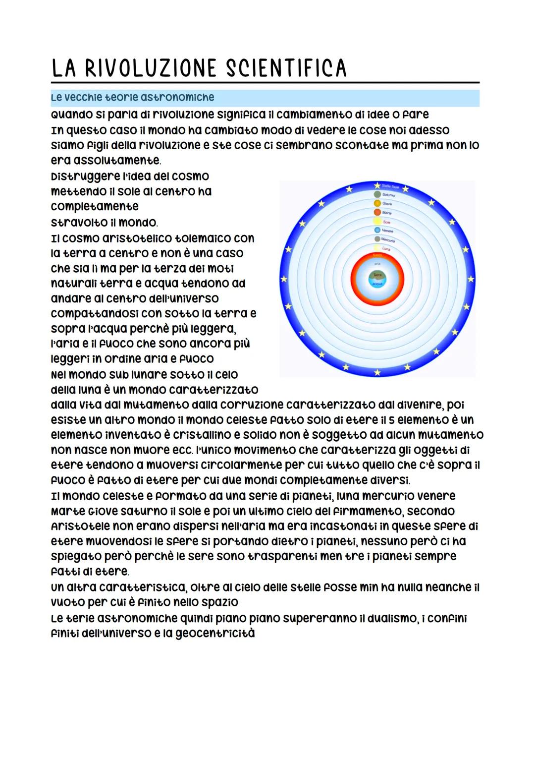 la rivoluzione scientifica - filosofia 