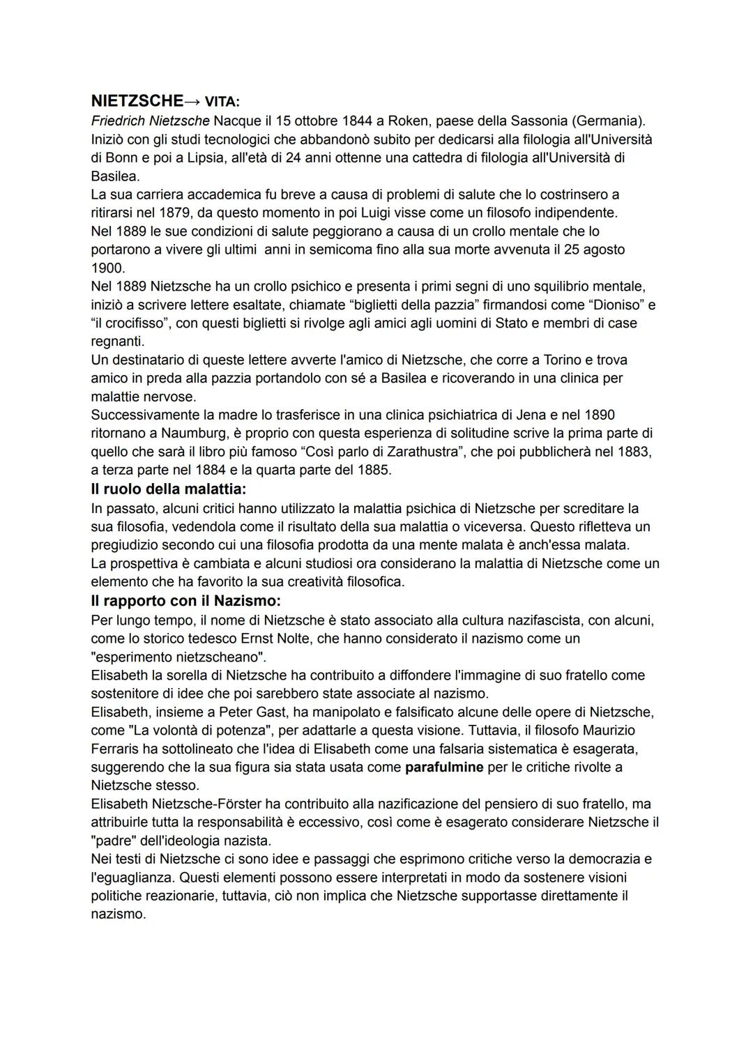 # NIETZSCHE→ VITA:
Friedrich Nietzsche Nacque il 15 ottobre 1844 a Roken, paese della Sassonia (Germania).
Iniziò con gli studi tecnologici 