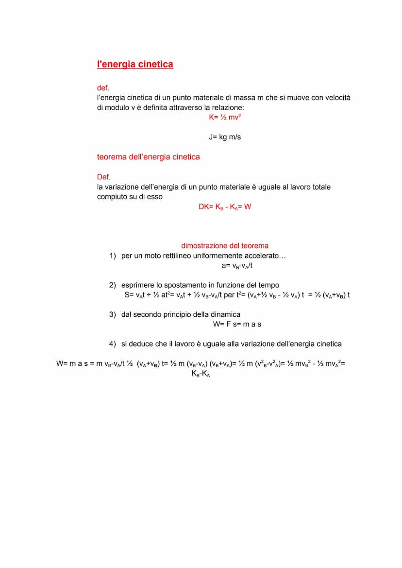 
<p>Il lavoro W di una forza costante F durante uno spostamento s è il prodotto tra il modulo della forza, il modulo dello spostamento e il 