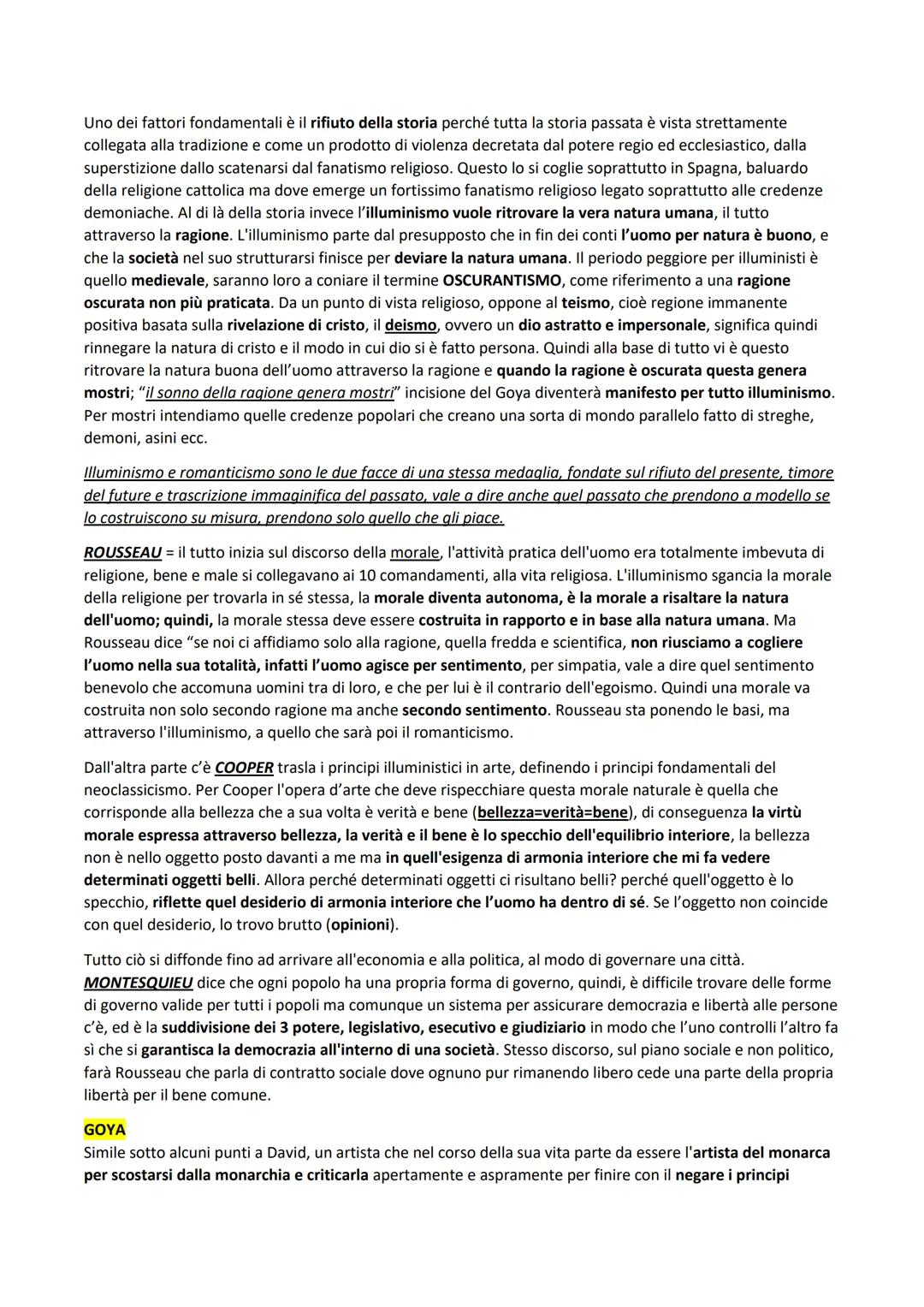 NEOCLASSICISMO
Jean Jacques David appartiene al neoclassicismo, corrispettivo in arte dell'illuminismo (1750-1820), il
movimento successivo 