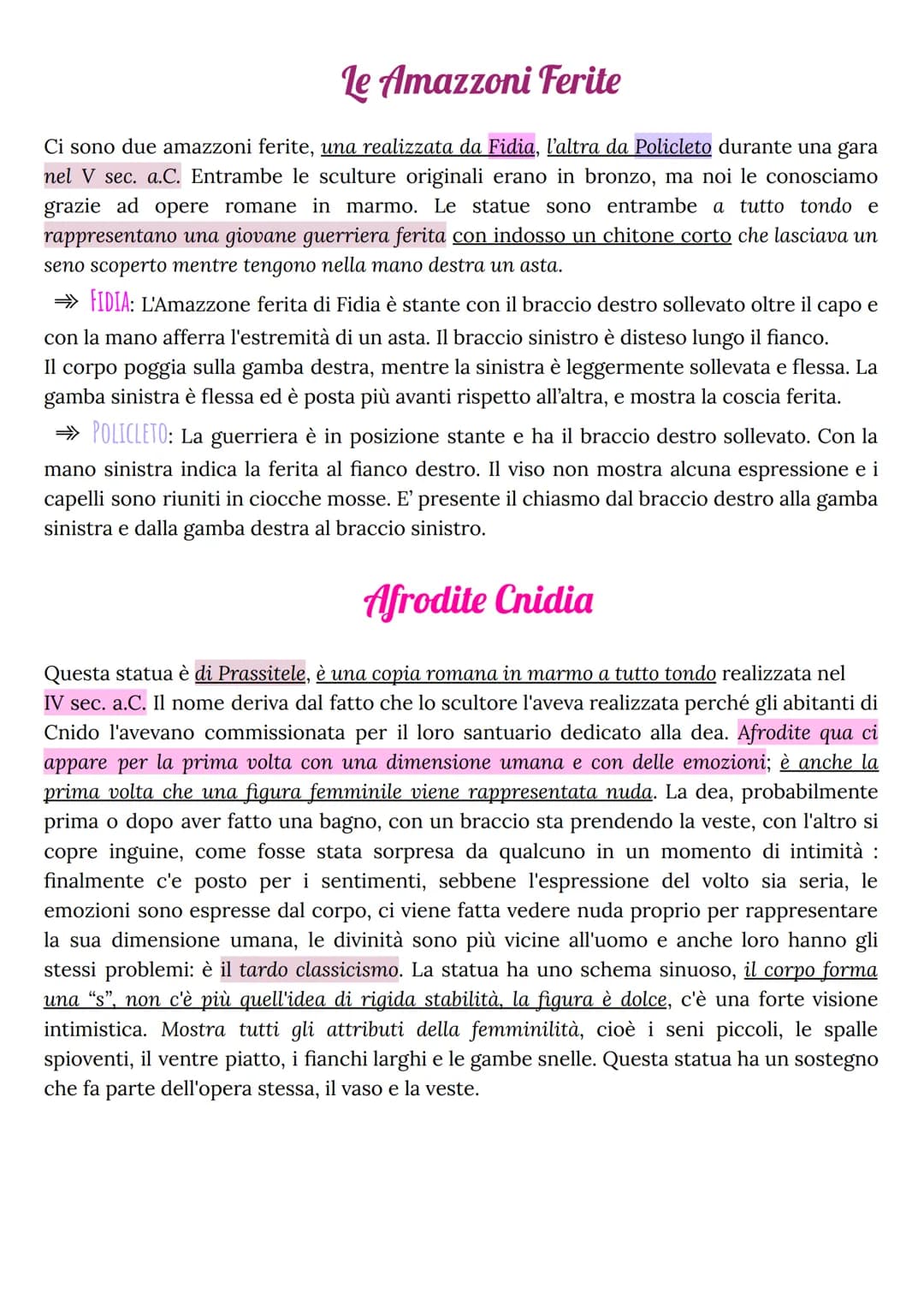 Kleobi e Bitone
Questa è una scultura dorica a tutto tondo realizzata nel VI sec. a.C., ricavata da un blocco
unico di marmo. Rappresenta du