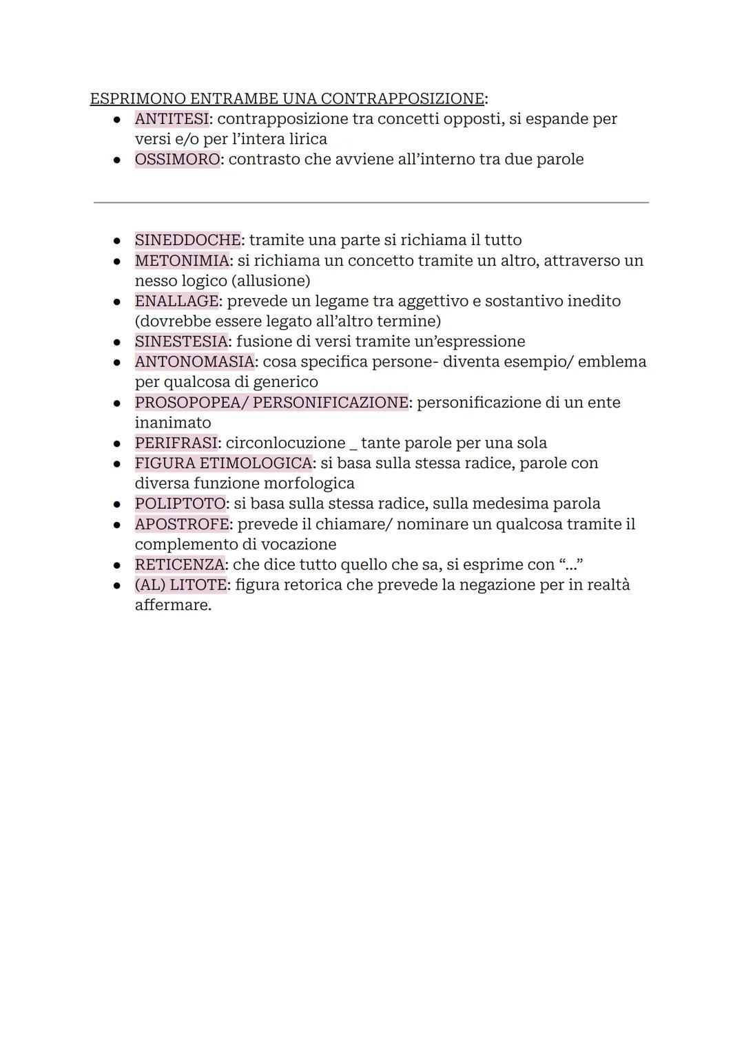 # IL TESTO POETICO

aspetto poetico: a differenza del testo in prosa prevede spazi bianchi
determinati da:

- VERSI: coincidono con le righe