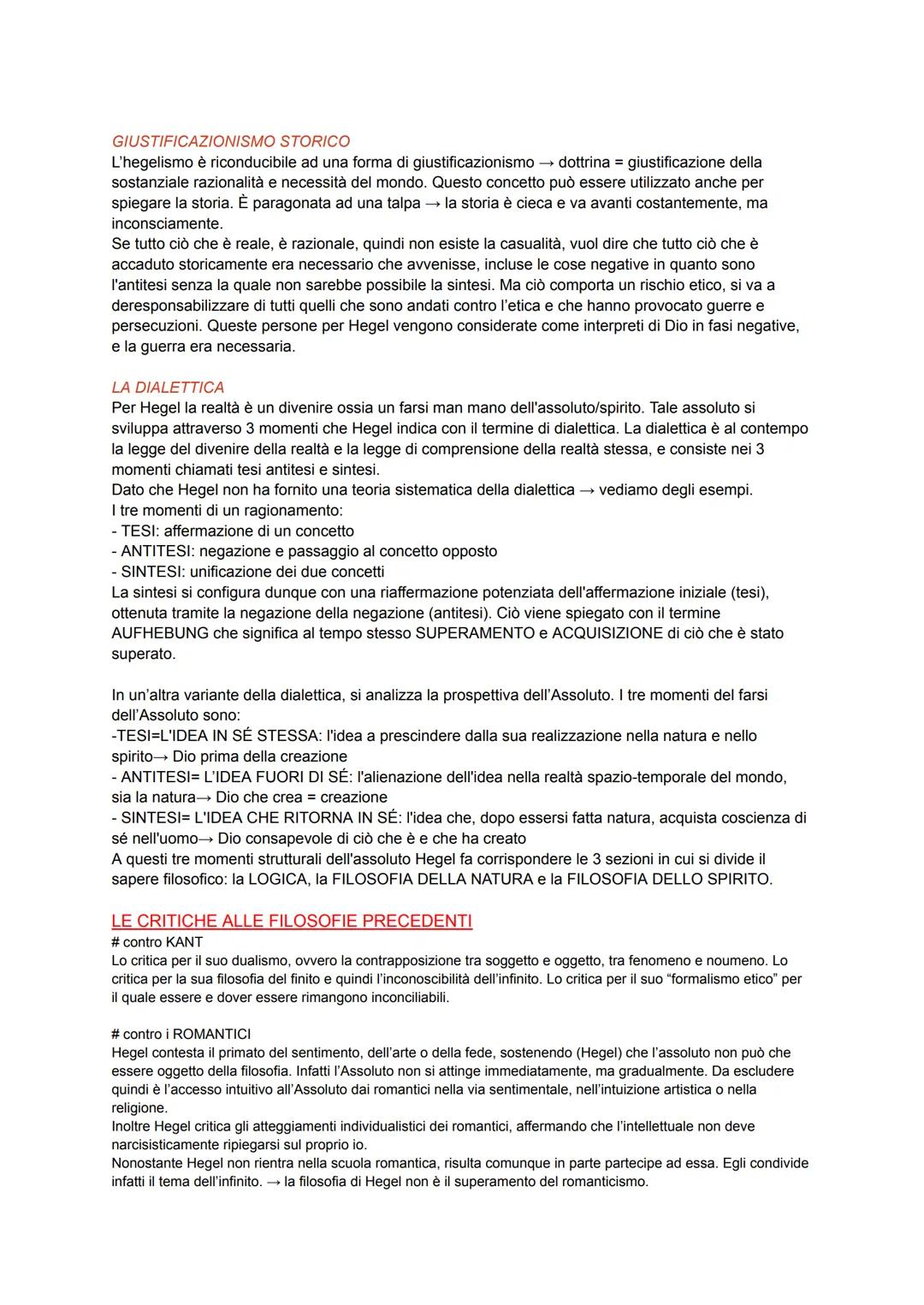 CONTESTO STORICO: durante il Romanticismo la filosofia si allontana dal modello kantiano e nasce
l'idealismo con i suoi massimi esponenti Fi