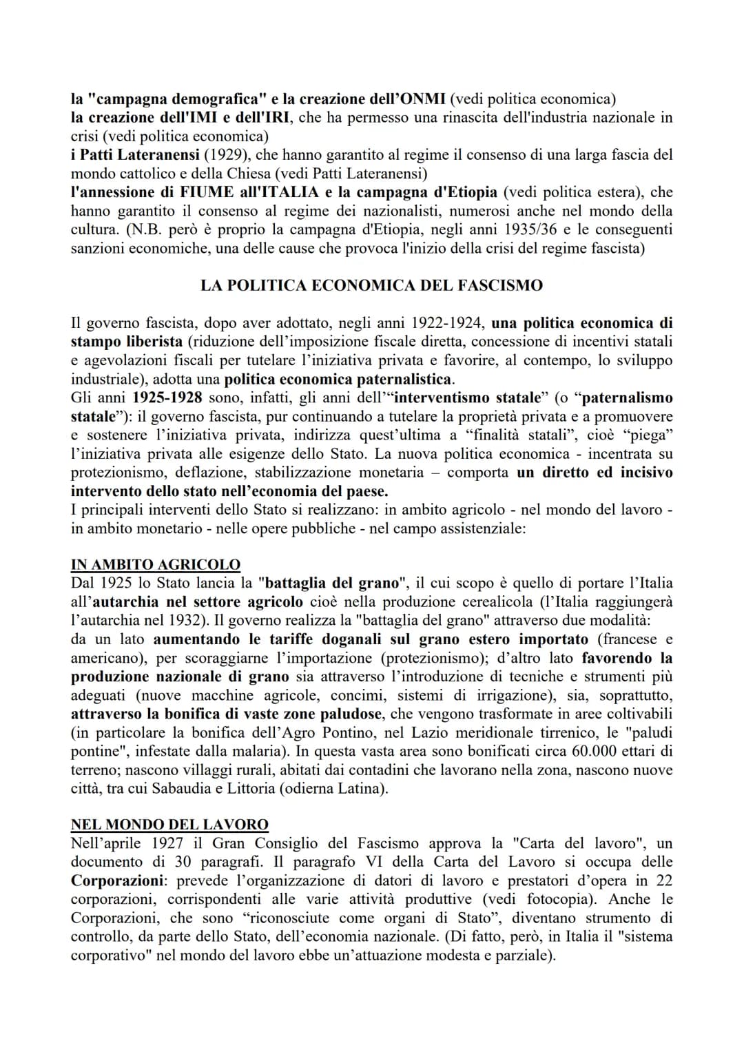 IL FASCISMO (2019/20)
Gli storici sono soliti articolare l'epoca del "Fascismo" in 4 periodi:
• il periodo "del consolidamento del fascismo 