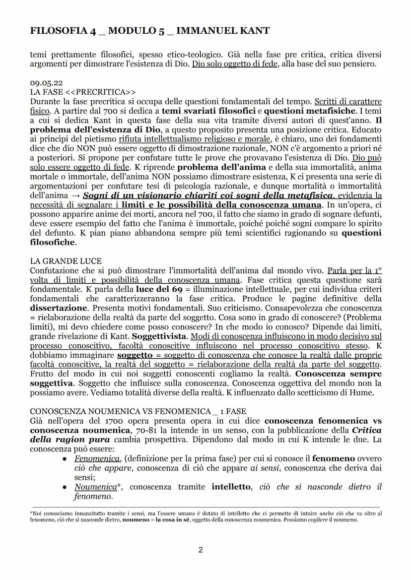 FILOSOFIA 4 MODULO 5. IMMANUEL KANT
IMMANUEL KANT
INTRODUZIONE ALLA FIGURA DI IMMANUEL KANT
Figura dell'illuminismo europeo. Recepisce istan