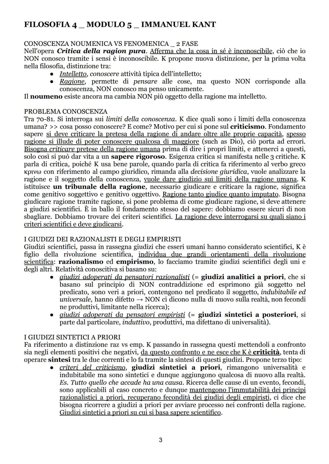 FILOSOFIA 4 MODULO 5. IMMANUEL KANT
IMMANUEL KANT
INTRODUZIONE ALLA FIGURA DI IMMANUEL KANT
Figura dell'illuminismo europeo. Recepisce istan