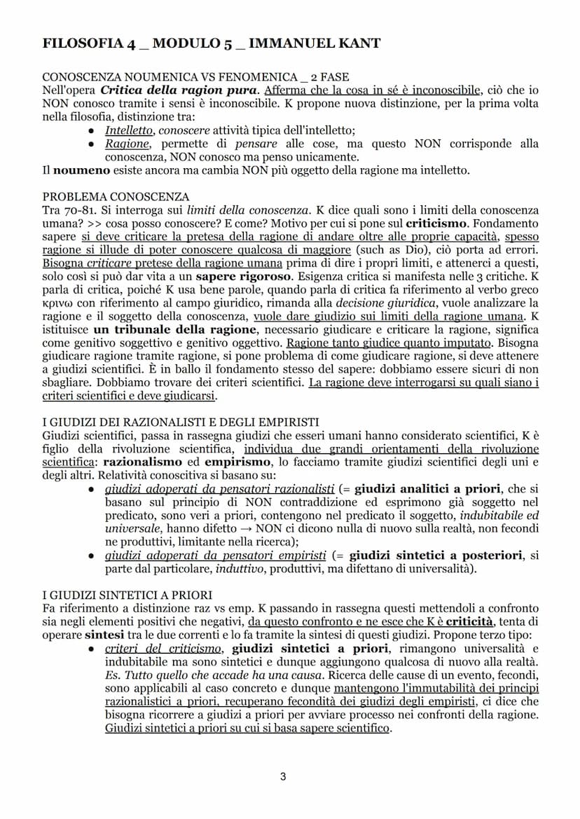 FILOSOFIA 4 MODULO 5. IMMANUEL KANT
IMMANUEL KANT
INTRODUZIONE ALLA FIGURA DI IMMANUEL KANT
Figura dell'illuminismo europeo. Recepisce istan