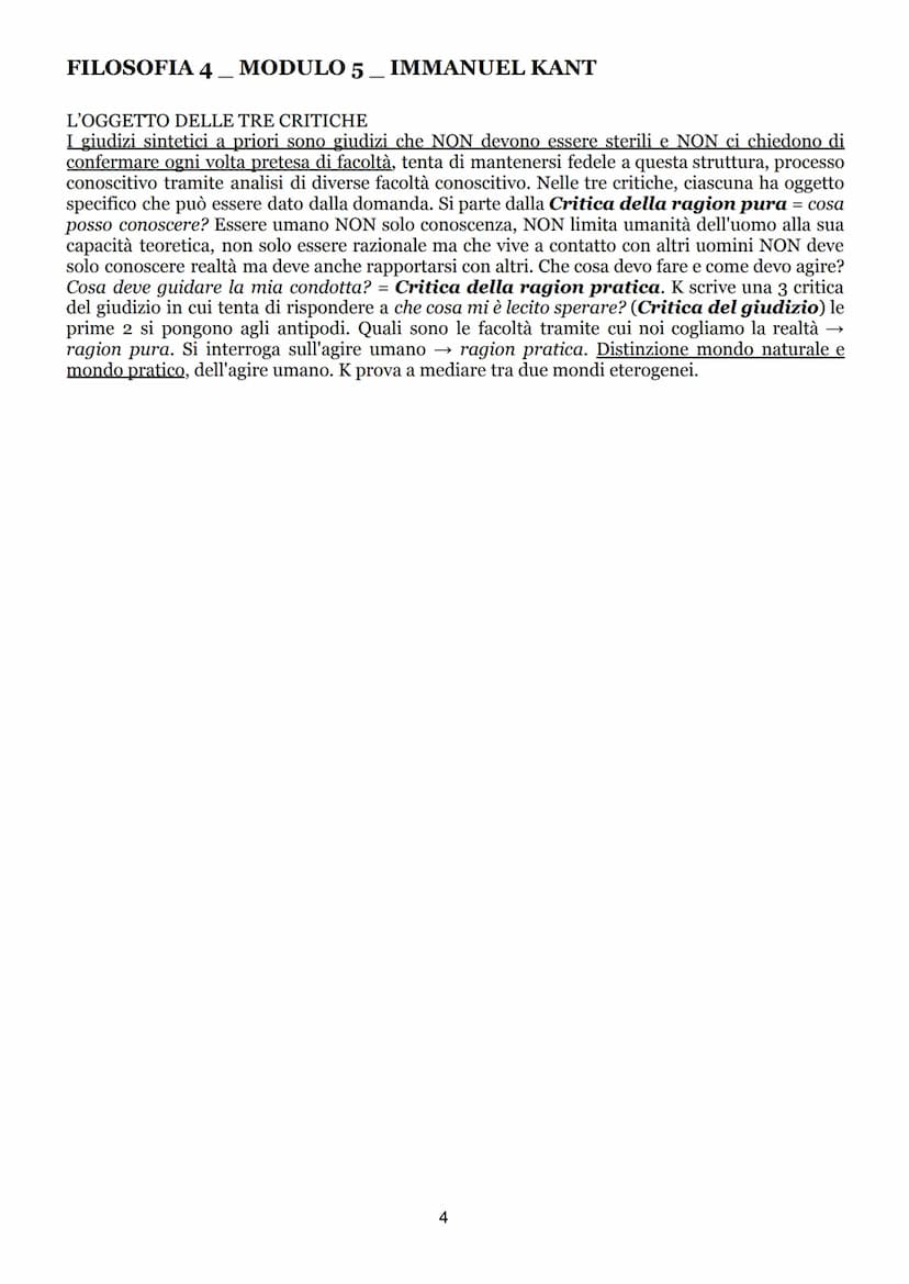 FILOSOFIA 4 MODULO 5. IMMANUEL KANT
IMMANUEL KANT
INTRODUZIONE ALLA FIGURA DI IMMANUEL KANT
Figura dell'illuminismo europeo. Recepisce istan