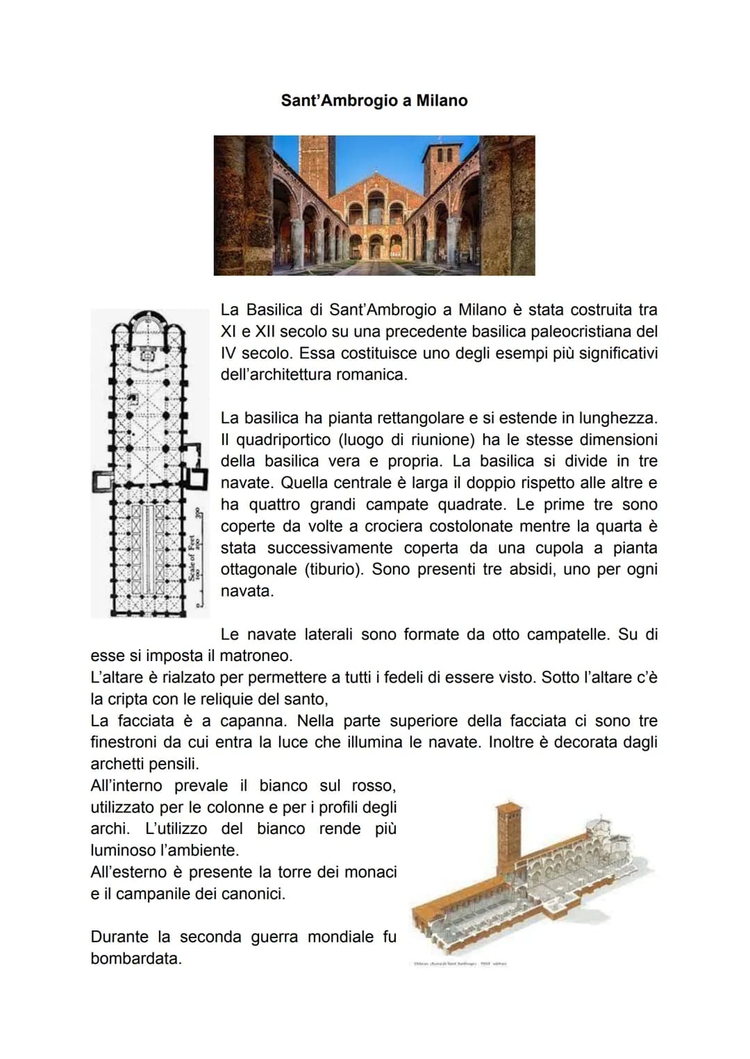 Sant'Ambrogio a Milano
La Basilica di Sant'Ambrogio a Milano è stata costruita tra
XI e XII secolo su una precedente basilica paleocristiana
