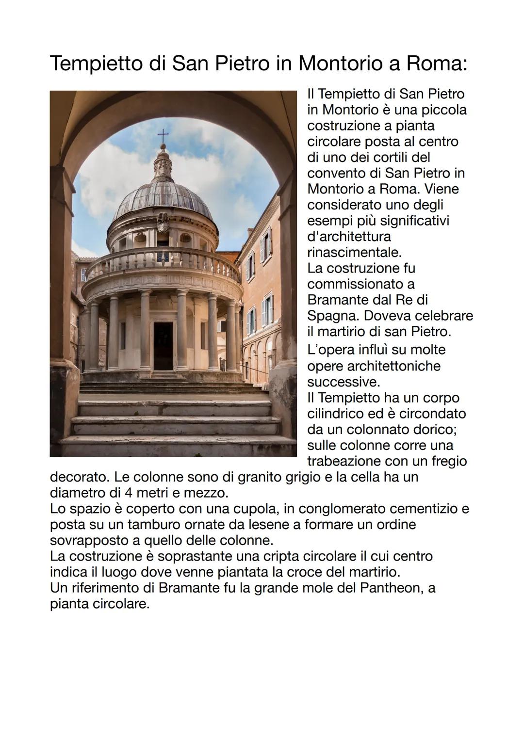Bramante
Vita e filosofia artistica:
Donato D'Angelo detto
Bramante è nato a Monte
Asdrualdo nel 1444.
Bramante si denota come
architetto, p