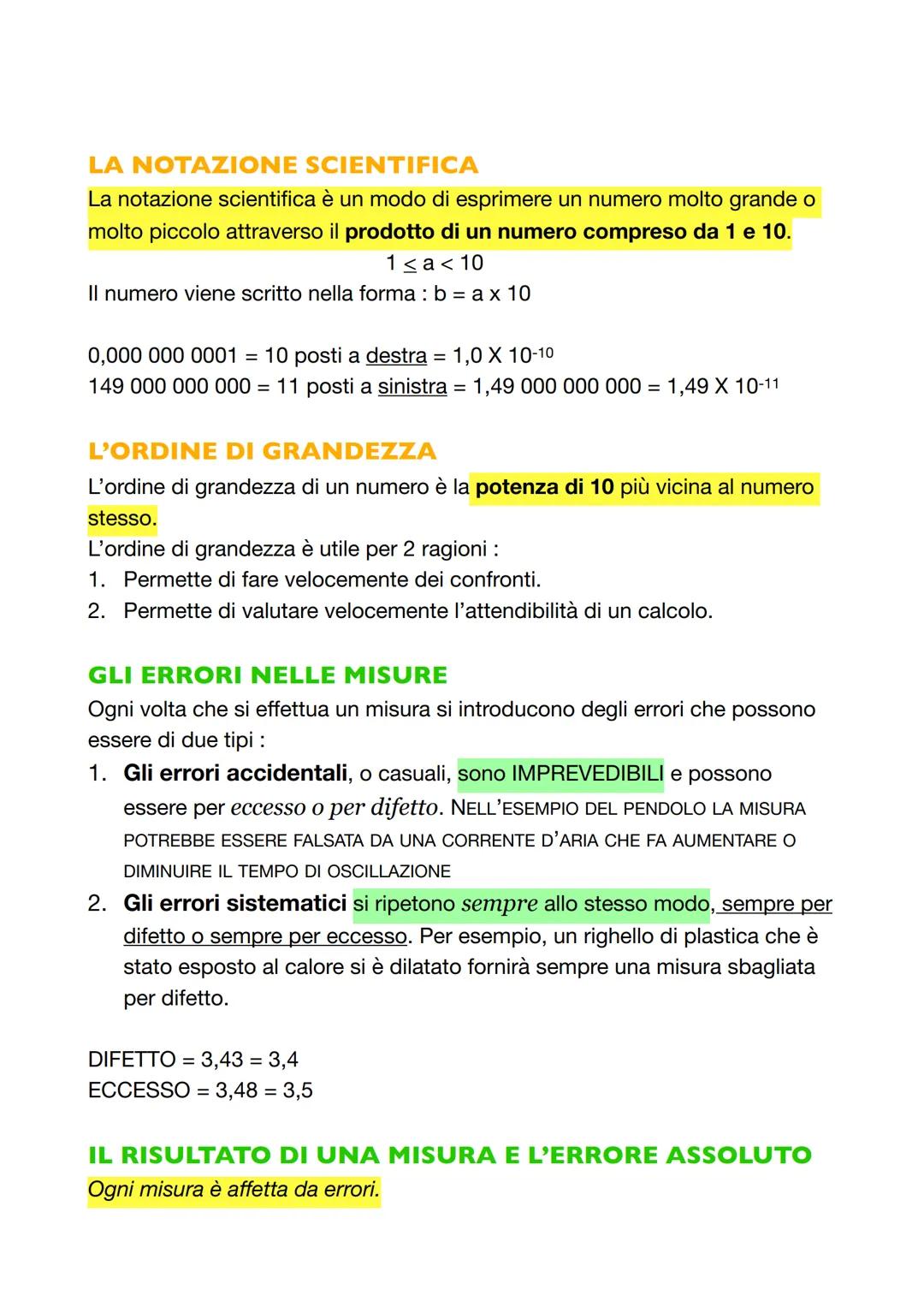 LE GRANDEZZE FISICHE
Compiere un esperimento vuol dire anzitutto effettuare delle misure.
Se per esempio percorriamo un campo a piedi contan