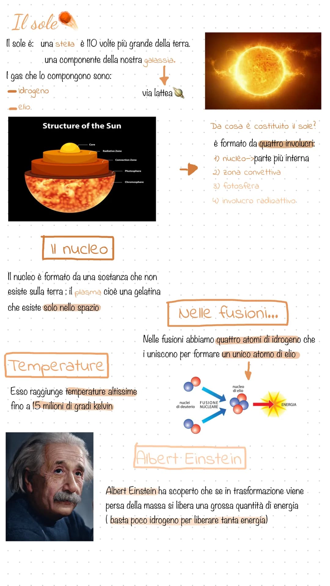 Il sole
Il sole è: una stella è 110 volte più grande della terra.
una componente della nostra galassia.
F
gas che lo compongono sono:
-idrog