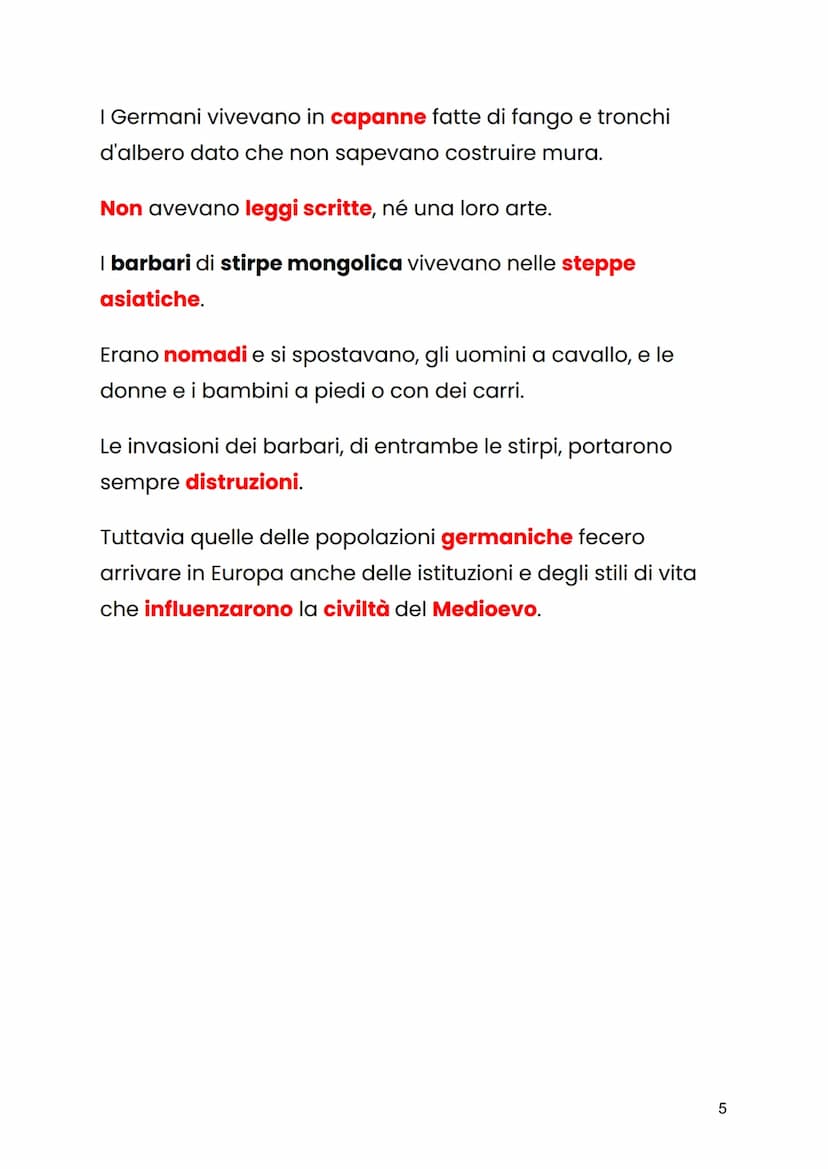 LE INVASIONI BARBARICHE
I tentativi di Diocleziano, Costantino e Teodosio di
rafforzare l'impero non ebbero i frutti sperati.
L'impero roman