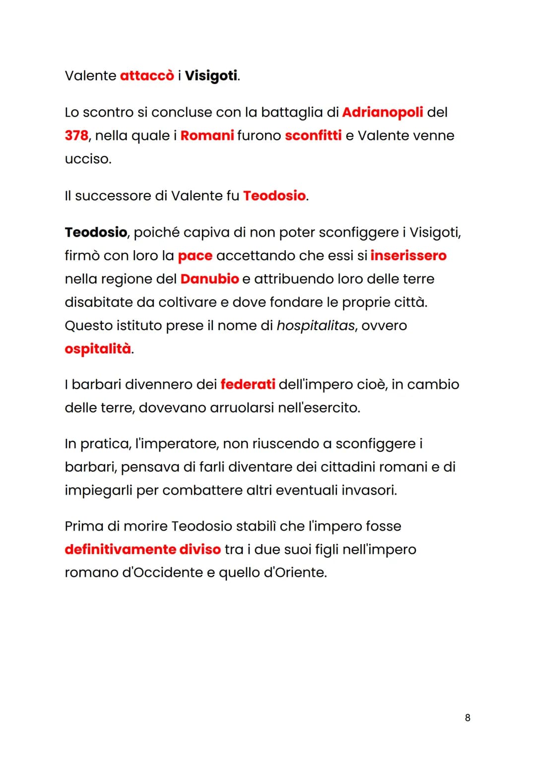LE INVASIONI BARBARICHE
I tentativi di Diocleziano, Costantino e Teodosio di
rafforzare l'impero non ebbero i frutti sperati.
L'impero roman