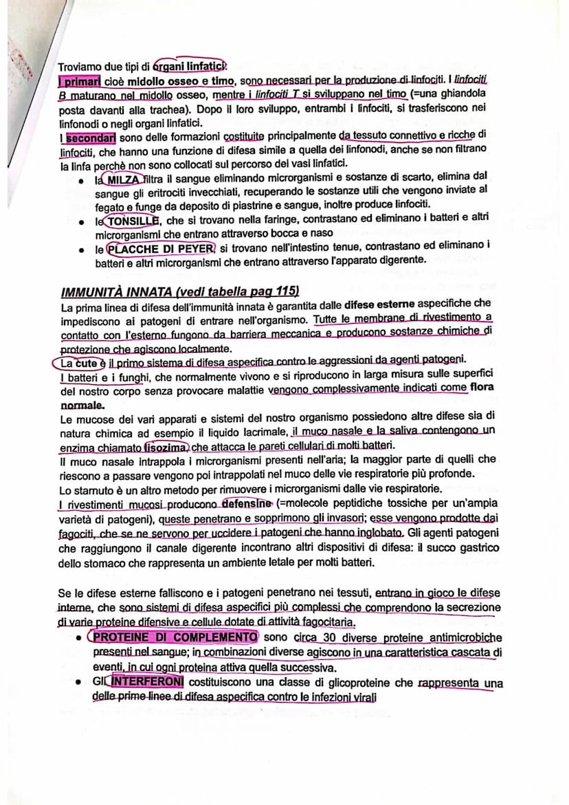 SISTEMA LINFATICO E L'IMMUNITÀ'
SISTEMA LINFATICO
L'immunità è la capacità di utilizzare le proprie difese per contrastare gli agenti patoge