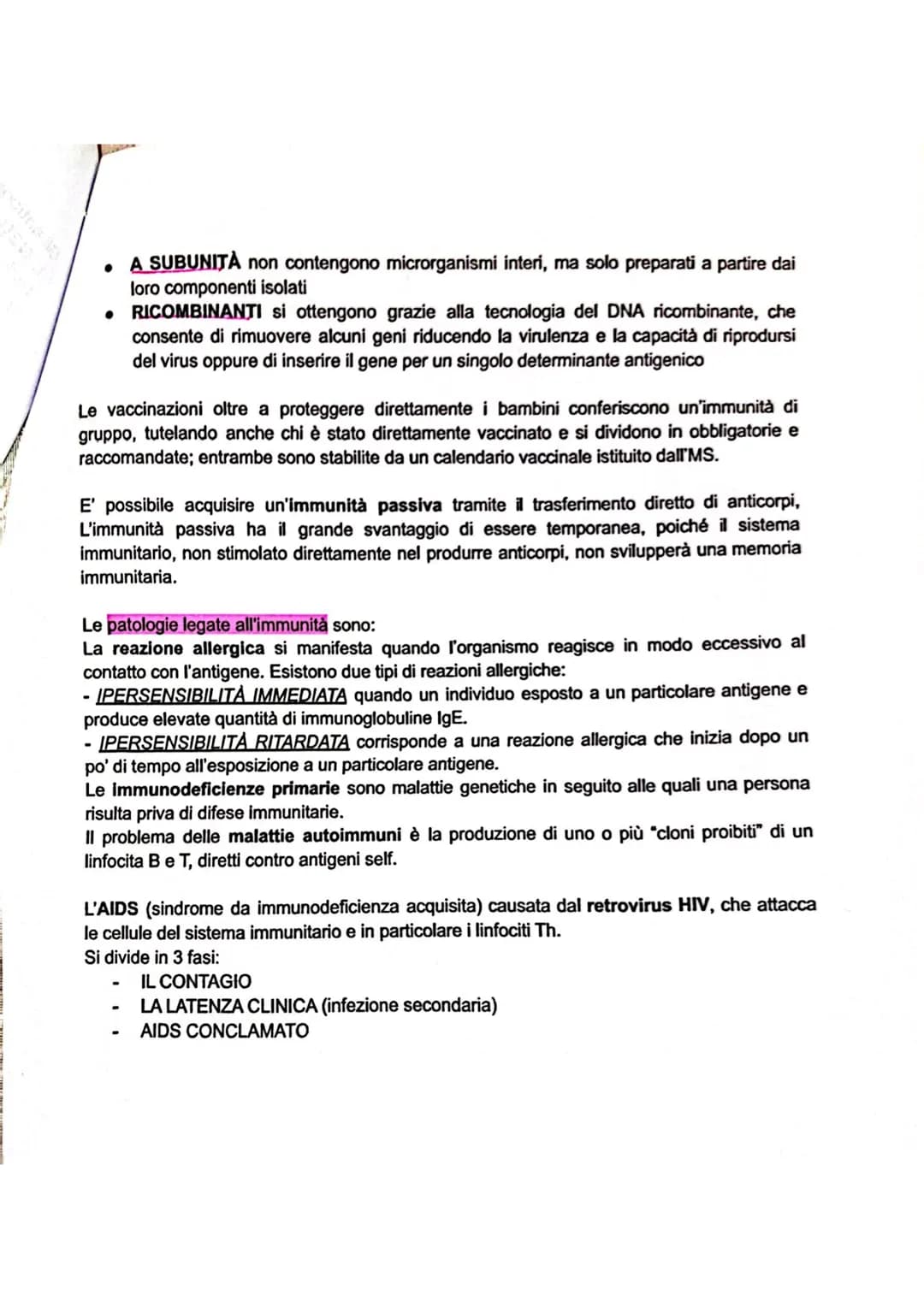 SISTEMA LINFATICO E L'IMMUNITÀ'
SISTEMA LINFATICO
L'immunità è la capacità di utilizzare le proprie difese per contrastare gli agenti patoge