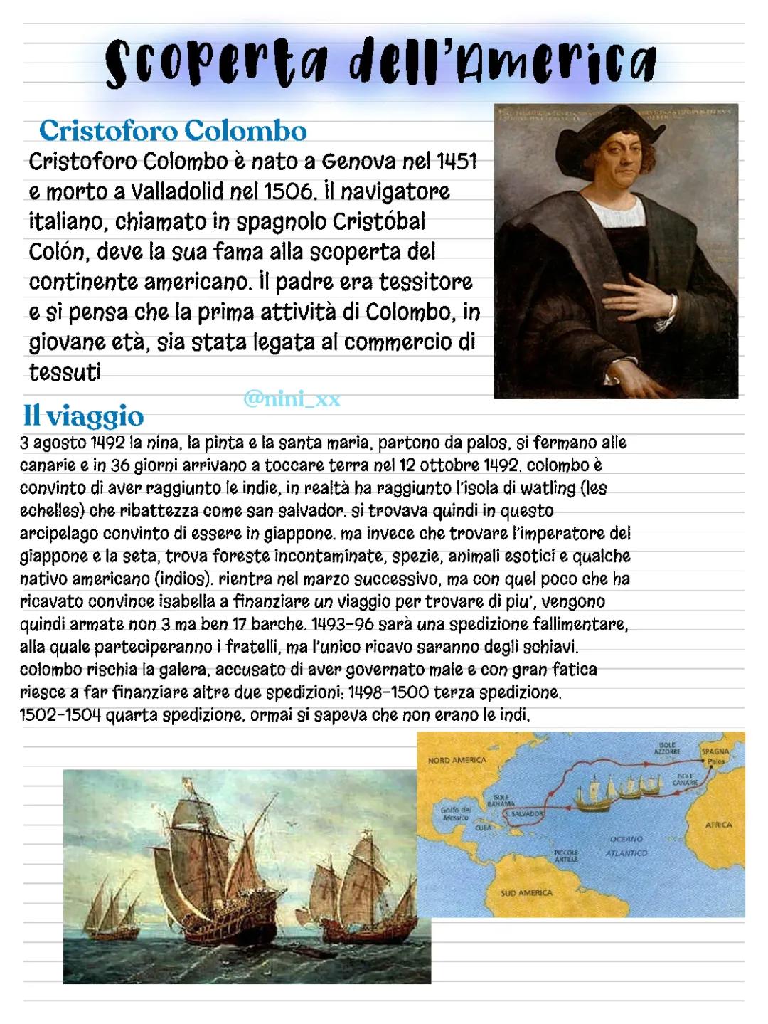 La scoperta dell’America