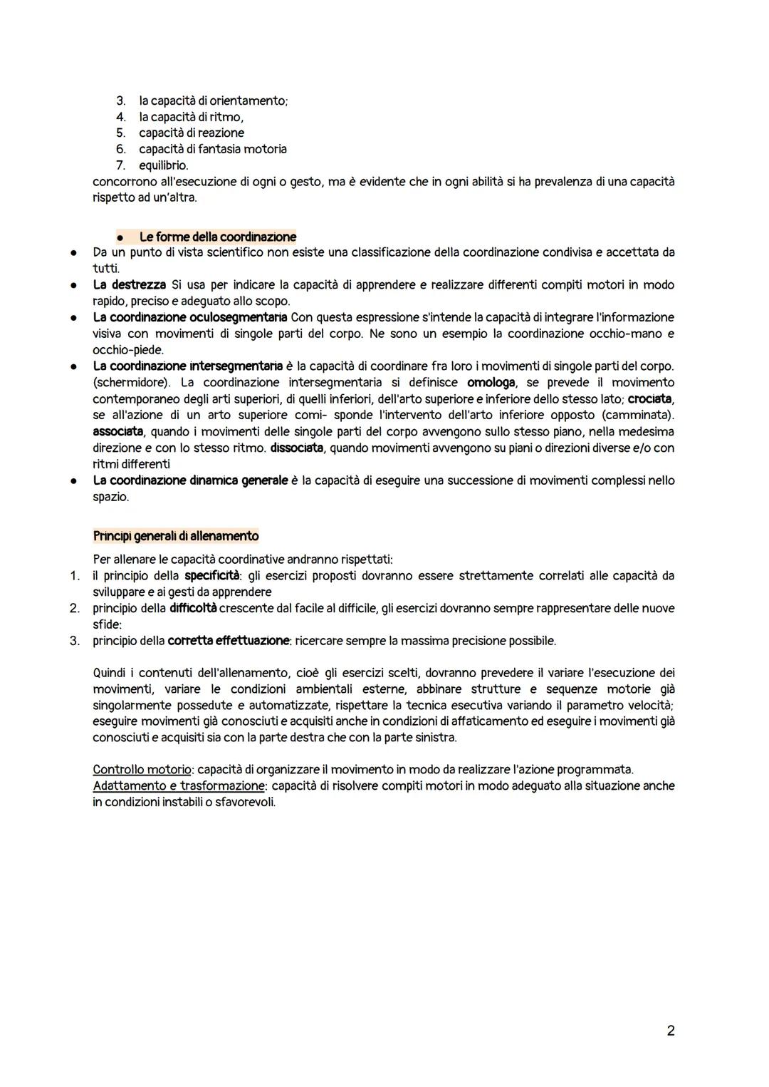 # LE CAPACITÀ MOTORIE

1. La differenza tra capacità e abilità motorie

- Con il termine capacità motorie s'intende l'insieme delle caratter