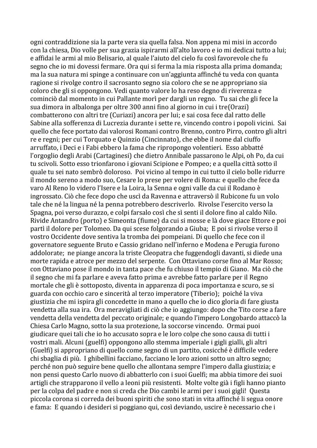 Paradiso canto 6
1300, mercoledì pomeriggio. Dante e bea sono nel Cielo di Mercurio, in cui ci sono Gli
spiriti che nella vita terrena si so