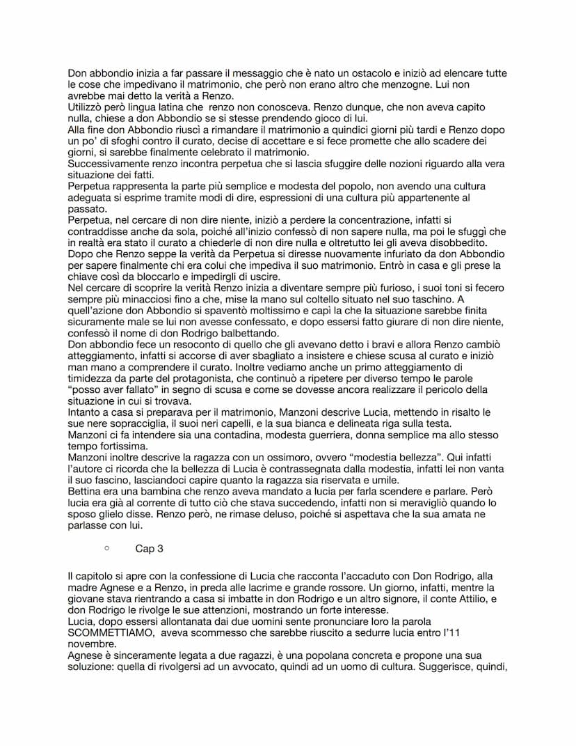 Promessi sposi
O
Cap 1
Il primo capitolo si apre con una descrizione paesaggistica molto dettagliata e quasi
cinematografica (si ha la sensa